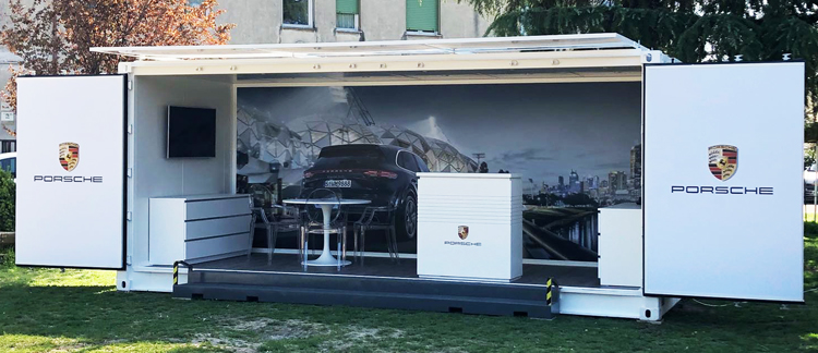 Trasformazione container ad uso temporary shop